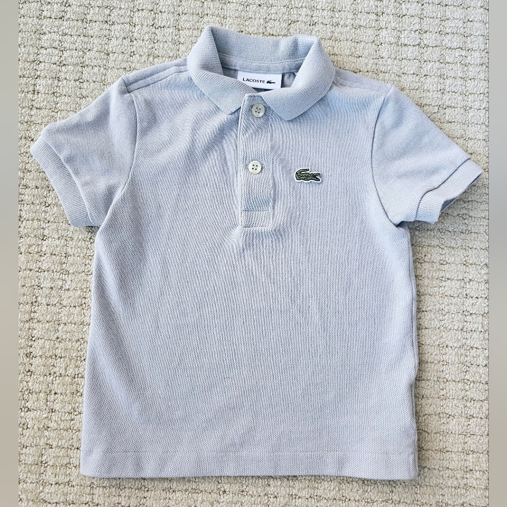 Lacoste Kids Polo Shirt - Light Gray